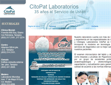Tablet Screenshot of citopatlaboratoriostampico.com